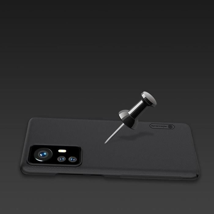 UTGATT5 - Nillkin Xiaomi 12/12X Skal Och Stand Super Frosted - Svart