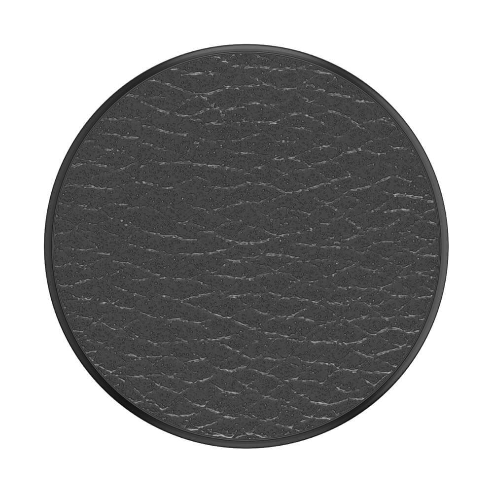 POPSOCKETS Pebbled Vegan Leather Black Avtagbart Grip