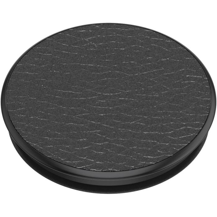 PopSockets - POPSOCKETS Pebbled Vegan Leather Black Avtagbart Grip