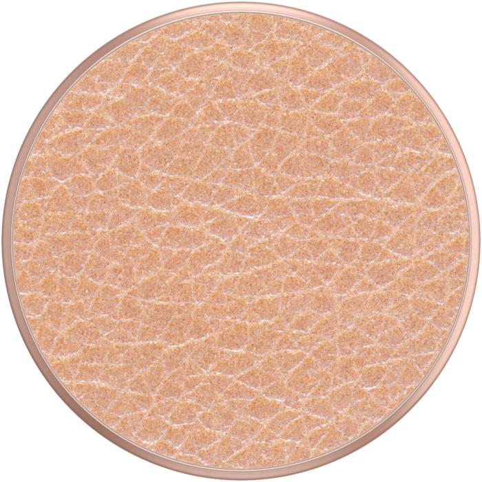 PopSockets - POPSOCKETS Pebbled Vegan Leather Rose Gold Avtagbart Grip