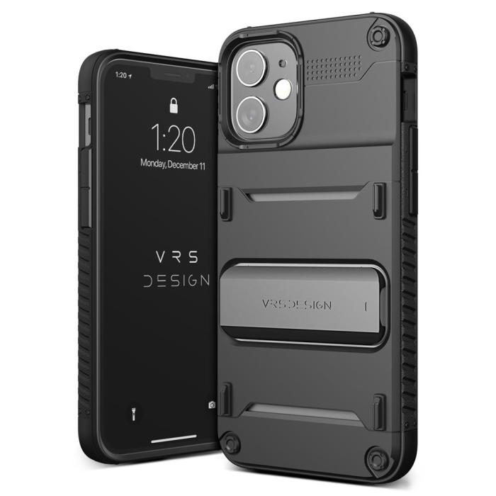 VERUS - VRS DESIGN Damda QuickStand Skal iPhone 12 Mini - Svart