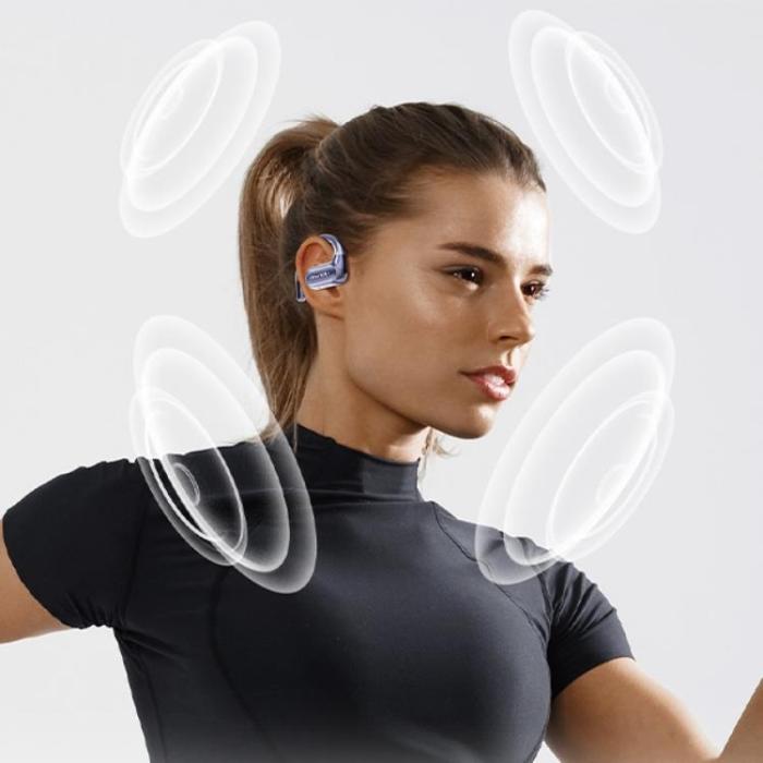 Awei - Awei OWS In-Ear Hörlurar Trådlösa Bluetooth 5.4 T93 - Svart