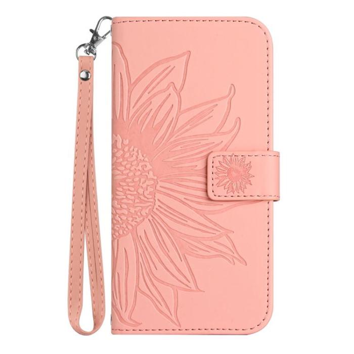 A-One Brand - Sony Xperia 10 VII Plånboksfodral Med Handledsrem - Rosa