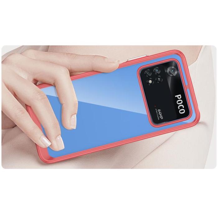UTGATT1 - Xiaomi Poco M4 Pro Skal Outer Space Flexible - Röd