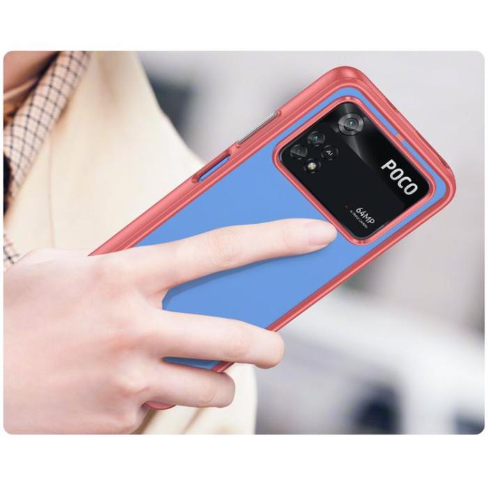 UTGATT1 - Xiaomi Poco M4 Pro Skal Outer Space Flexible - Röd