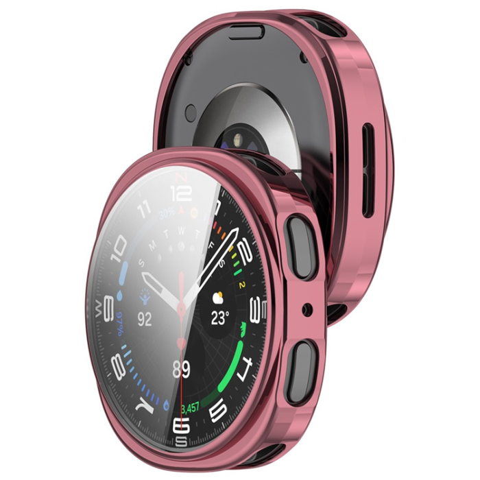 A-One Brand - Galaxy Watch 8 (44mm) Skal TPU - Electroplating Rosa