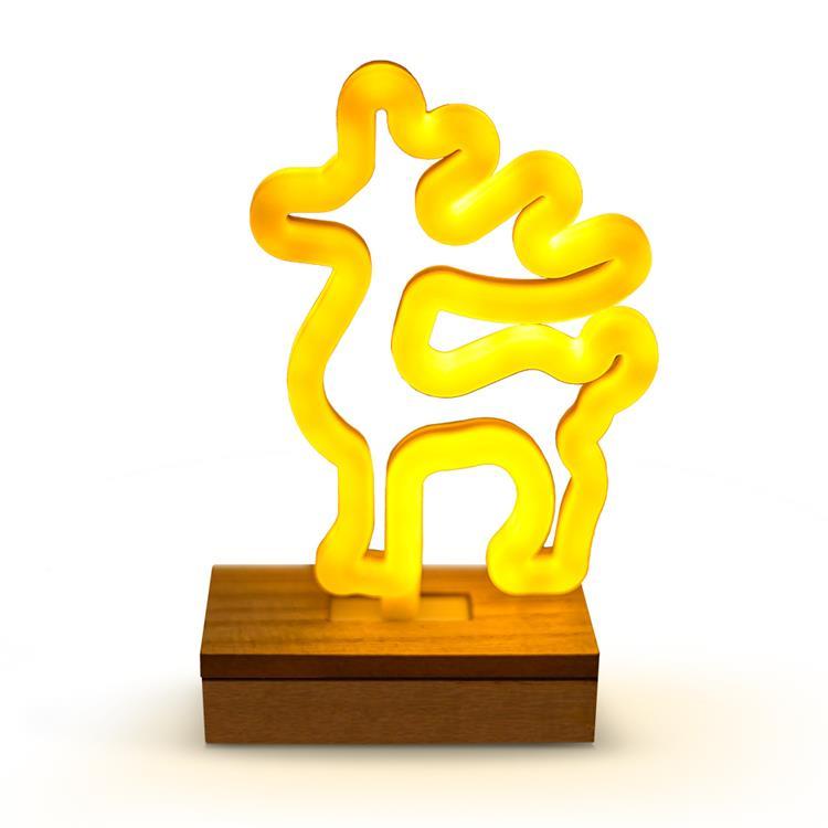 Forever Light LED Neon Wood Stand DEER FLNW02 - Varmvit | 264 | AlltMobil