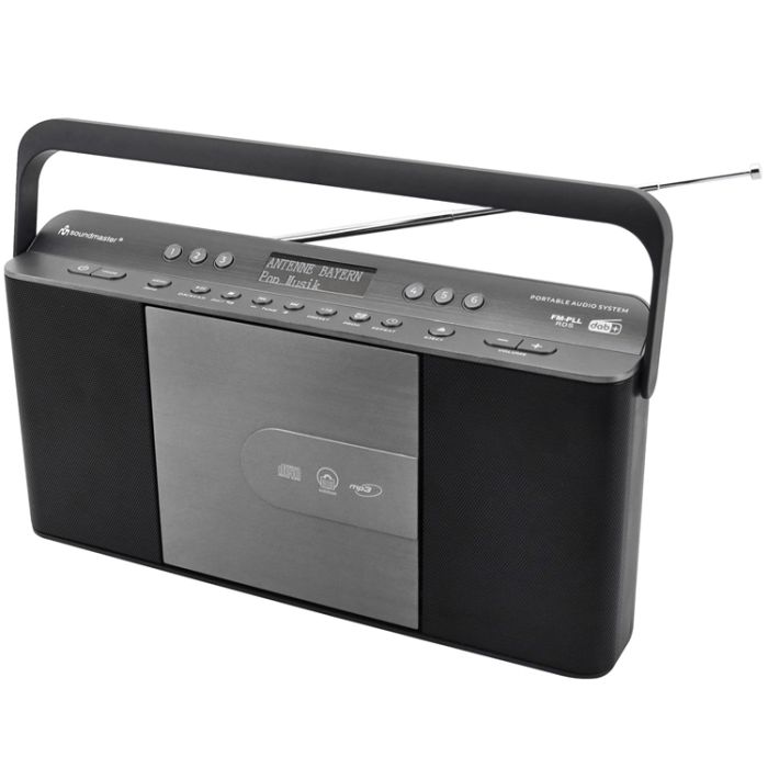 Soundmaster - Soundmaster Bärbar radio med snabbval och CD-spelare