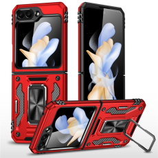 A-One Brand - Galaxy Z Flip7 FE/Z Flip6 Mobilskal Armor Kickstand - Röd