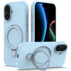 A-One Brand - iPhone 17 Mobiskal MagSafe Kickstand PC + Silikon - Himmelsblå