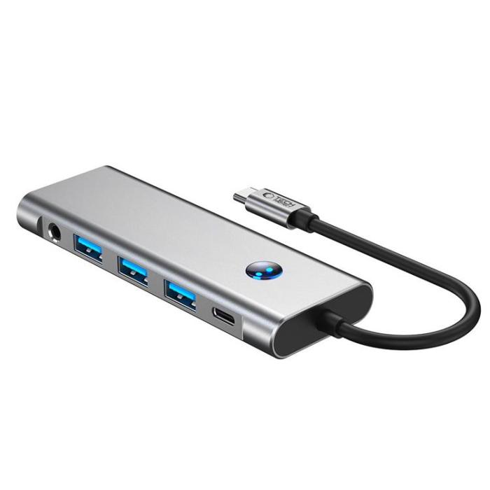 Tech-Protect - Tech-Protect HB04 9in1 Hub Adapter - Space Grå