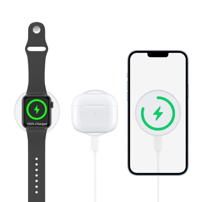 Choetech - Choetech Magsafe Trådlös Laddare Induction - Vit