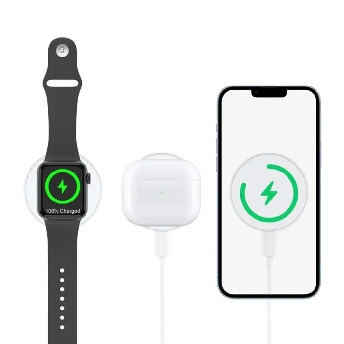 Choetech - Choetech Magsafe Trådlös Laddare Induction - Vit