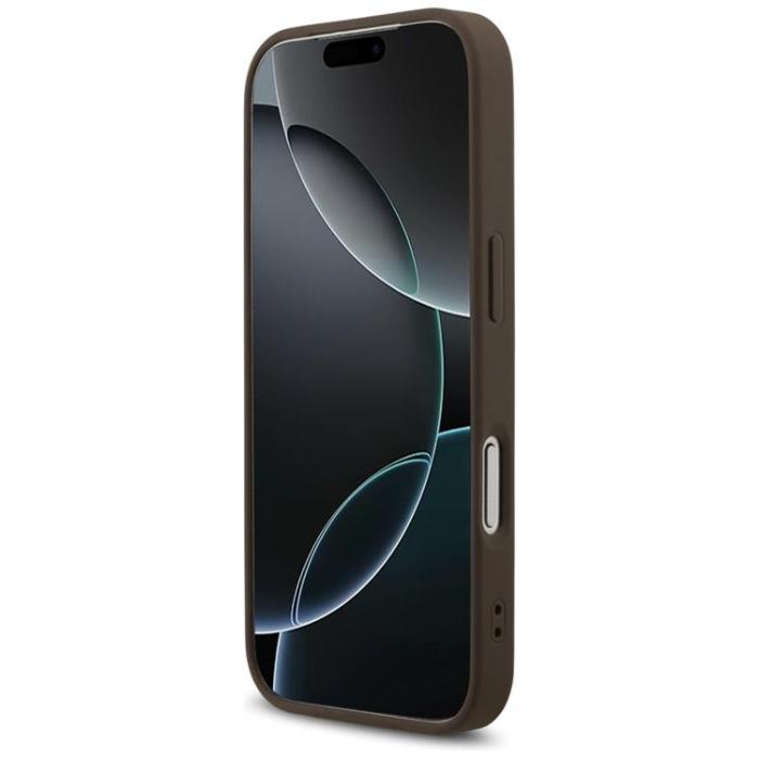 Guess - Guess iPhone 17 Pro Mobilskal MagSafe 4G Printed Stripes - Brun