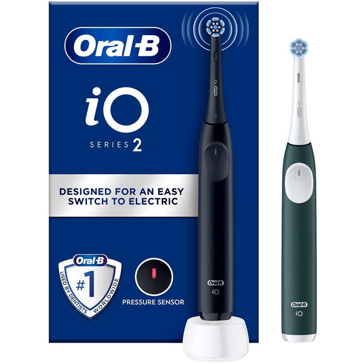 Oral B Eltandborste iO2 Series Duo Night Black/Forest Green