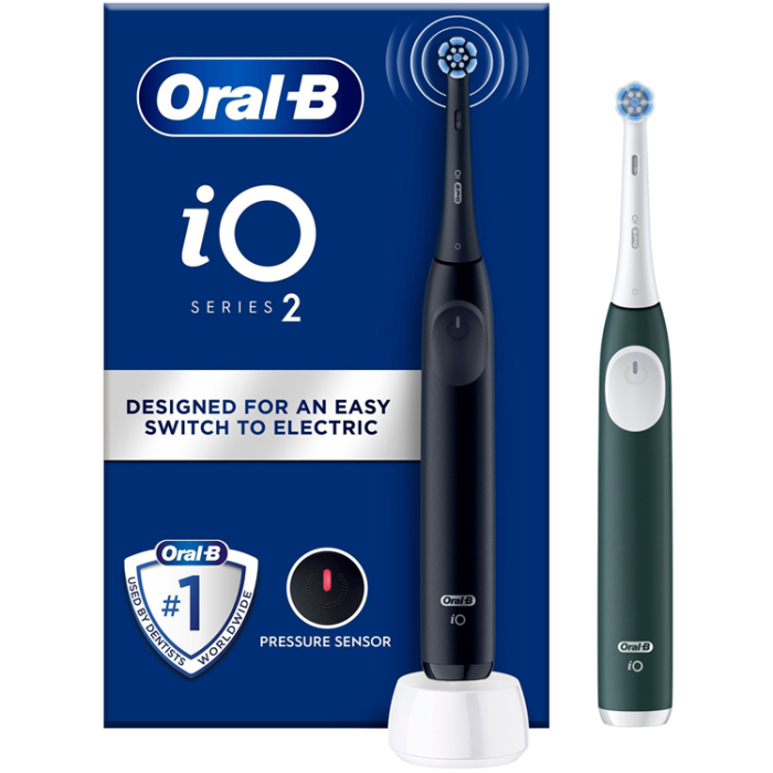 Oral B - Oral B Eltandborste iO2 Series Duo Night Black/Forest Green