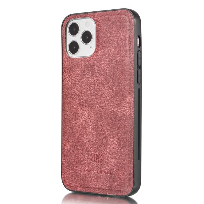 DG.MING - DG.MING Äkta Läder Plånboksfodral iPhone 13 - Röd