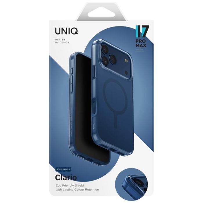UNIQ - UNIQ iPhone 17 Pro Max Mobilskal MagSafe Clario - Blå