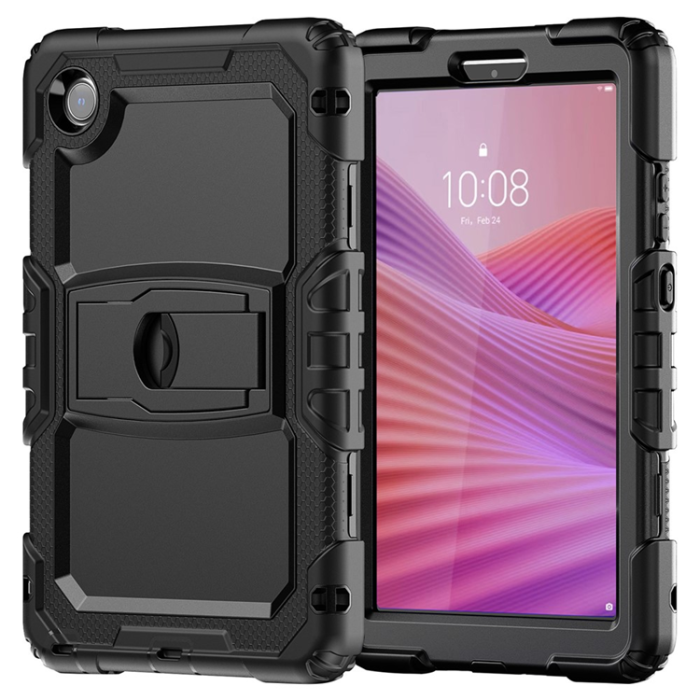 A-One Brand - Lenovo Tab K9 Skal TB305FU med Axelrem Kickstand - Svart