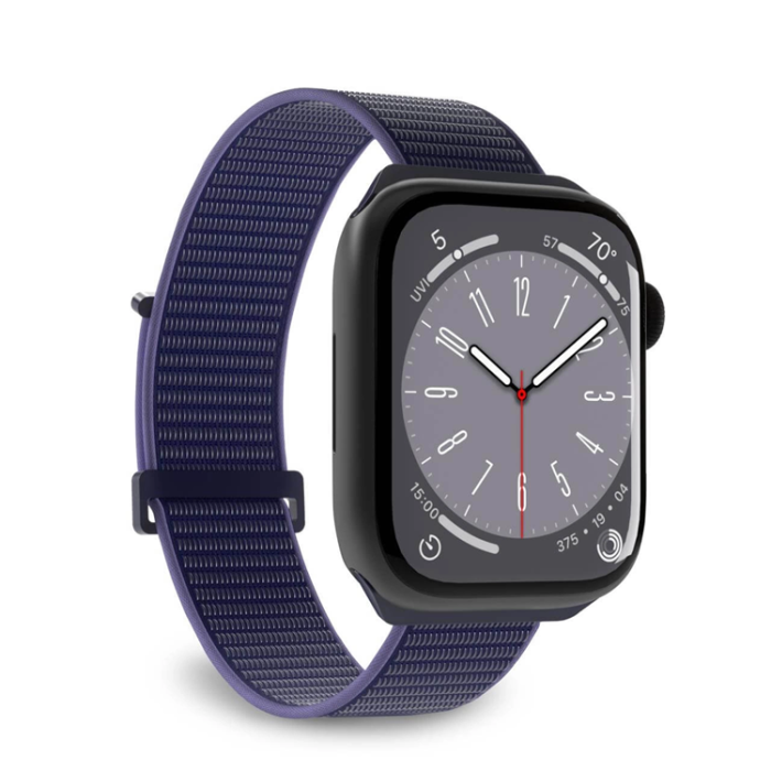 Puro - Puro Apple Watch 42/44/45/49 mm Armband Nylon - Blå