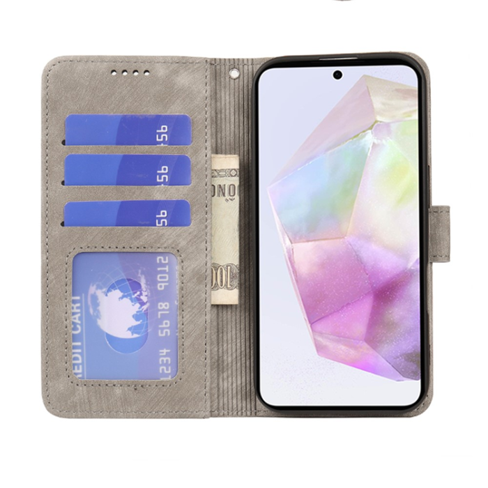 A-One Brand - OnePlus 15 5G Plånboksfodral Striped Texture Läder