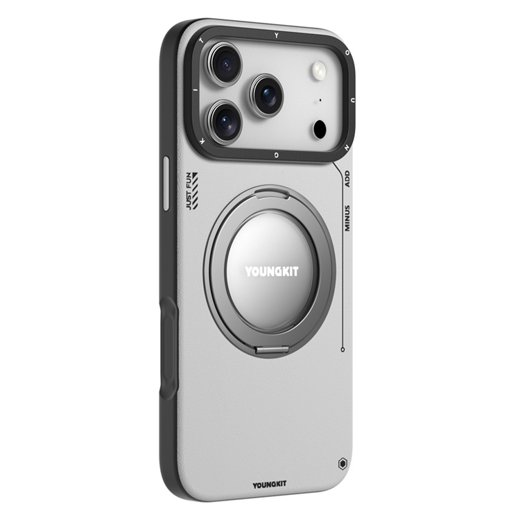 YOUNGKIT iPhone 17 Pro Mobilskal Rotating Kickstand - Grå | 2353 | AlltMobil