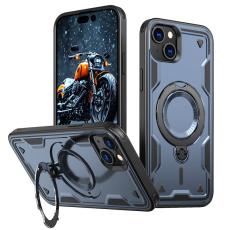 N/A - Mobilskal till iPhone 15 Plus Plast Milit&auml;rskydd Med St&auml;ll - Bl&aring;
