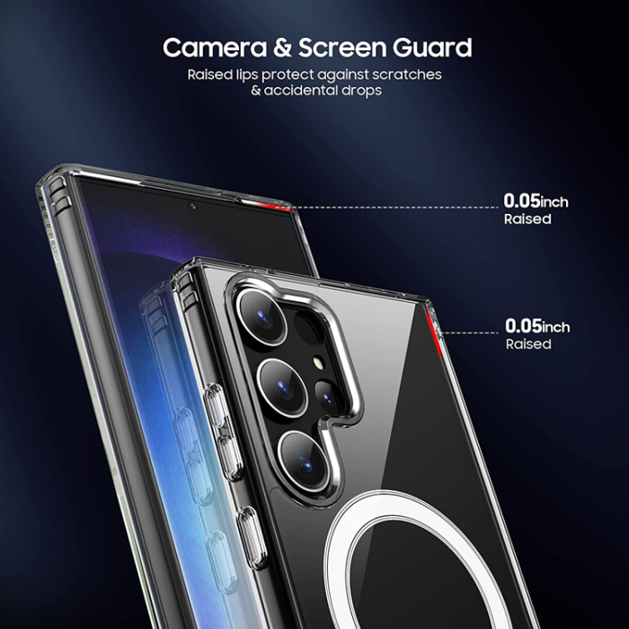 UTGATT - Galaxy S23 Ultra Mobilskal Magsafe Shockproof Magnetic - Clear