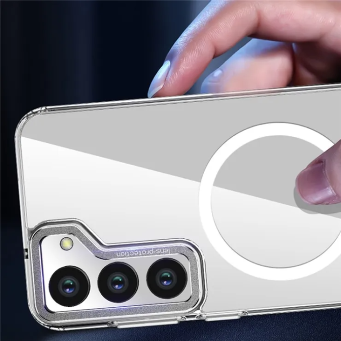 OEM - Galaxy S23 Mobilskal Magsafe Magnetic Hybrid - Silver
