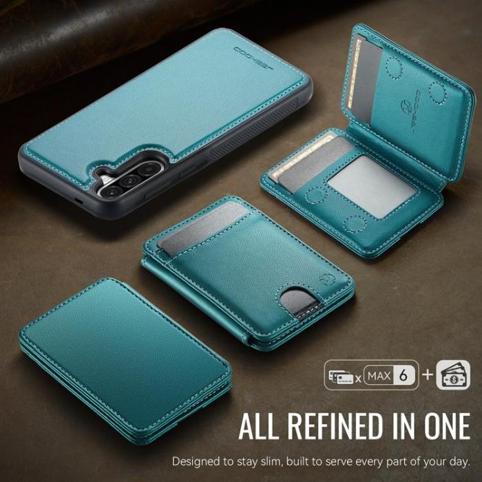 OEM - JEEHOOD Samsung Galaxy A36 5G Mobilskal KonstLäder - Blå