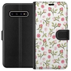 iSecrets - Pl&aring;nboksfodral till Samsung Galaxy S10+ med Blommigt