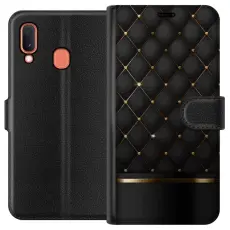 Gustaf - Pl&aring;nboksfodral till Samsung Galaxy A20e med Luxury Opulence