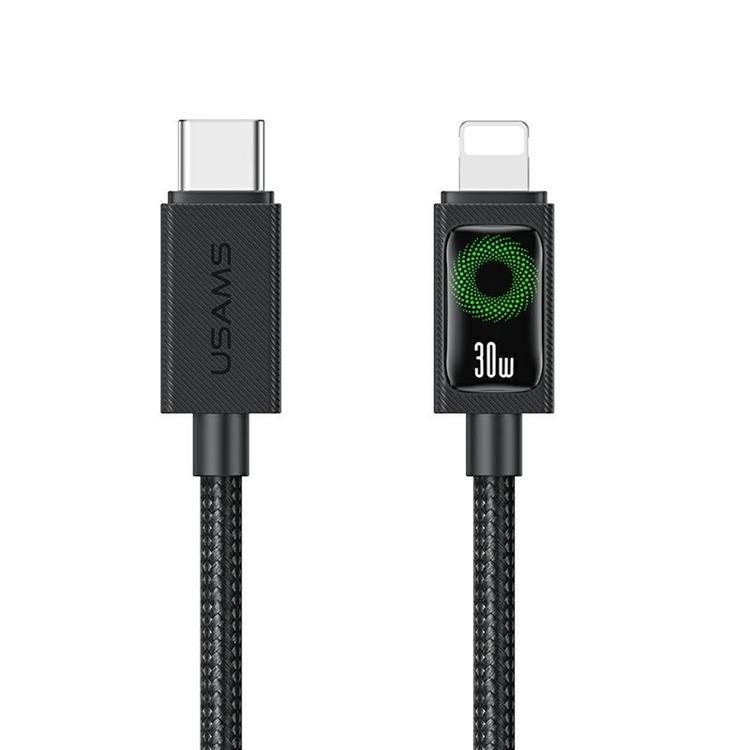 USAMS USB-C till Lightning 30W Kabel 1.2m U92 - Svart
