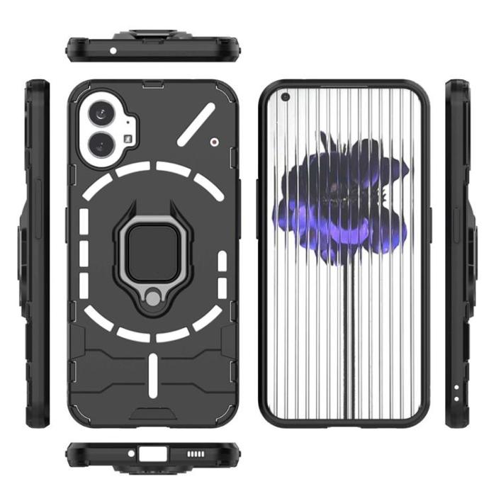 A-One Brand - Nothing Phone 1 Skal Ringhållare Kickstand - Svart