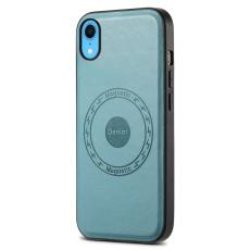 DENIOR - DENIOR iPhone XR Fodral KonstL&auml;der Magsafe Kompatibel - Bl&aring;