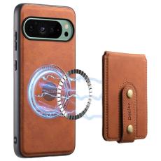 DENIOR - DENIOR D14 Google Pixel 9/9 Pro Fodral KonstL&auml;der Brun