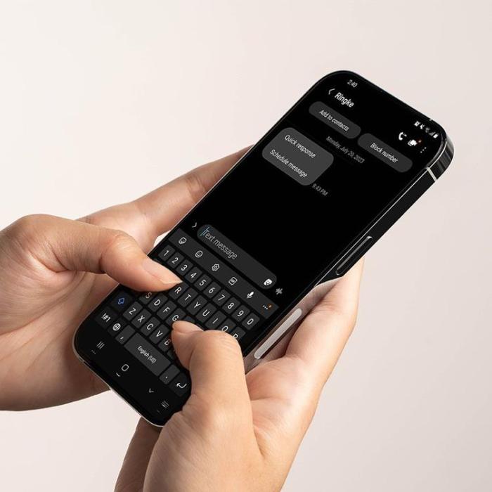 Ringke - Ringke iPhone 15 Pro Max Härdat Glas Skärmskydd - Svart