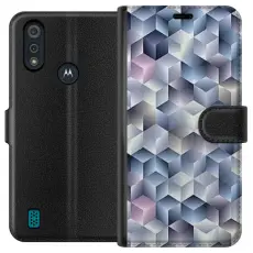 Gustaf - Pl&aring;nboksfodral till Motorola Moto E6i med Cyklon