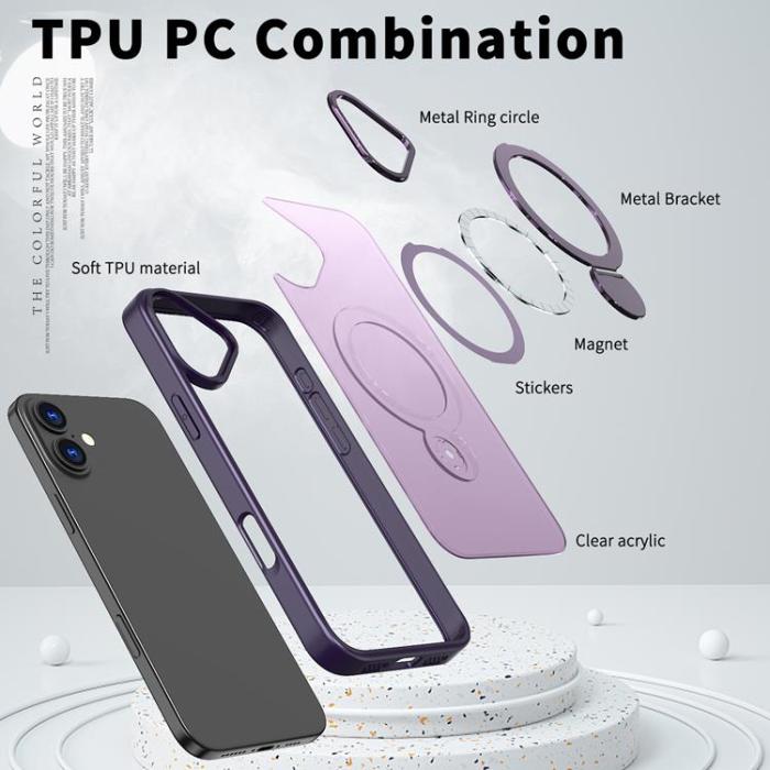 A-One Brand - iPhone 16 Mobilskal MagSafe Rotating Kickstand