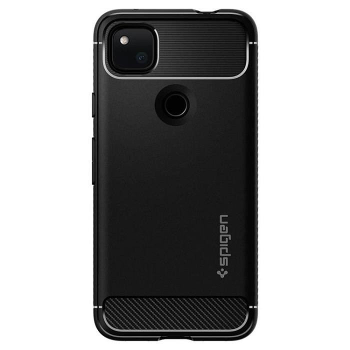 UTGATT5 - Spigen Rugged Armor Skal Google Pixel 4a - Matte Svart