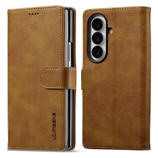 LC.imeeke - Lc.Imeeke Galaxy Z Fold 7 Plånboksfodral Calf Läder - Gul