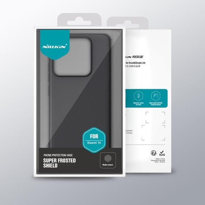 Nillkin - Nillkin Xiaomi 14 Pro Mobilskal Super Frosted Shield Pro - Svart