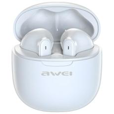 Awei - AWEI T68 ENC Bluetooth H&ouml;rlurar 5.3 TWS + docka - Vit