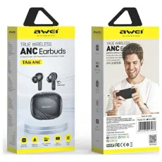 Awei - AWEI TA6 Bluetooth H&ouml;rlurar 5.3 ANC+ docka - Svart