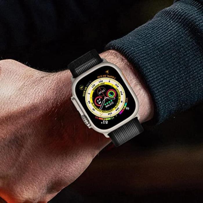 A-One Brand - Apple Watch 4/5/6/7/8/SE/Ultra (49/45/44/42mm) Trail Loop Band - Svart