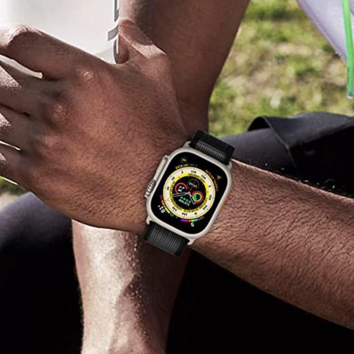A-One Brand - Apple Watch 4/5/6/7/8/SE/Ultra (49/45/44/42mm) Trail Loop Band - Svart