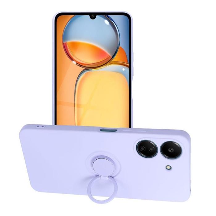 OEM - Xiaomi Redmi 13C/Poco C65 Mobilskal Silikon Ring - Violett