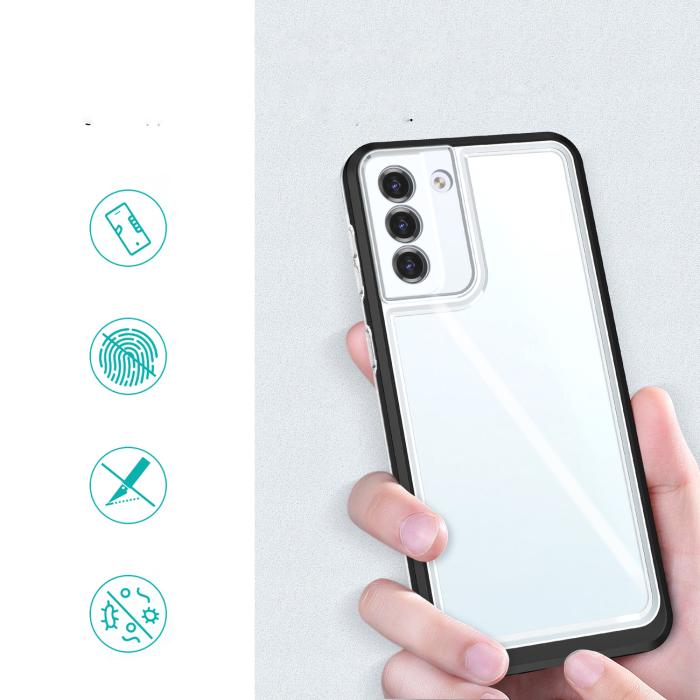OEM - Galaxy S22 Plus Skal Clear 3in1 - Svart