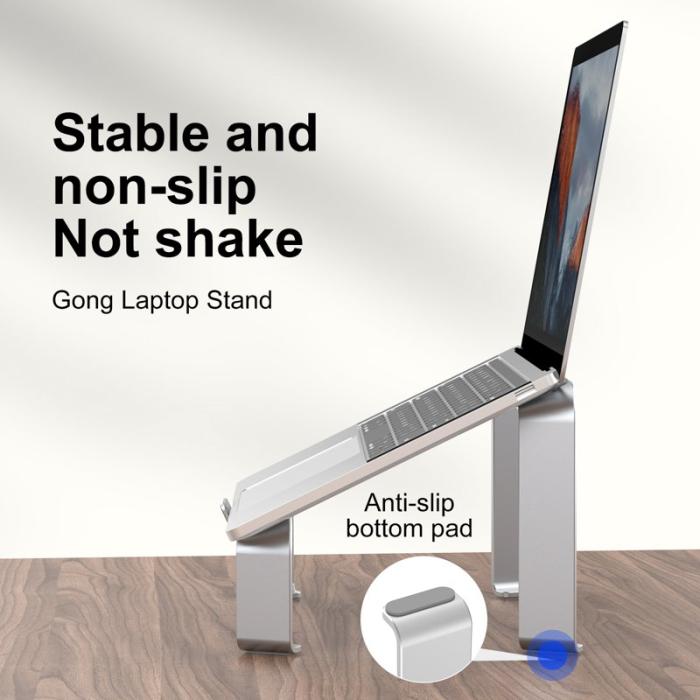 R-JUST - R-JUST Notebook Ställ Aluminium Legering för Laptop Svart