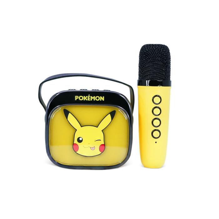 POKEMON - POKEMON Karaokehögtalare med Mikrofon Pikachu Popsing LED